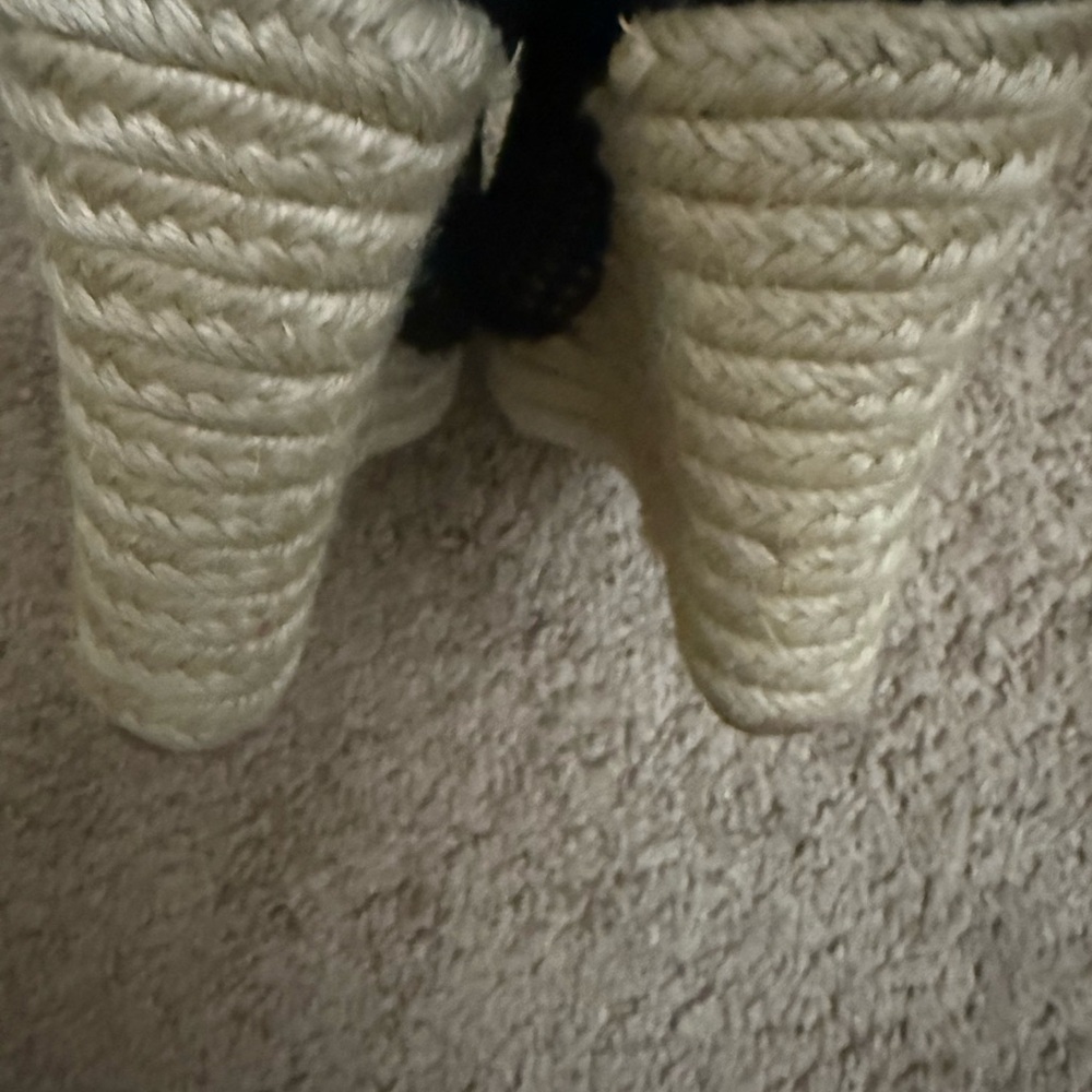 Joie Black Woven Wedge Espadrilles - Picture 7 of 8